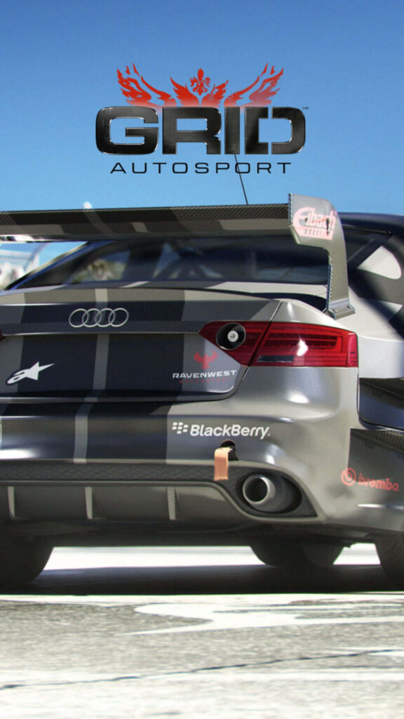 GRID Autosport Audi Race Car Wallpaper with BlackBerry and Brembo Logos