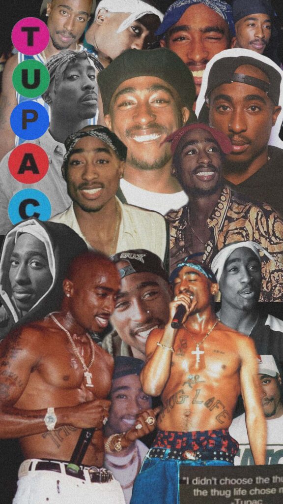 Limited Edition Tupac iPhone: Unleash Powerful Gaming and Music Experience Wallpaper