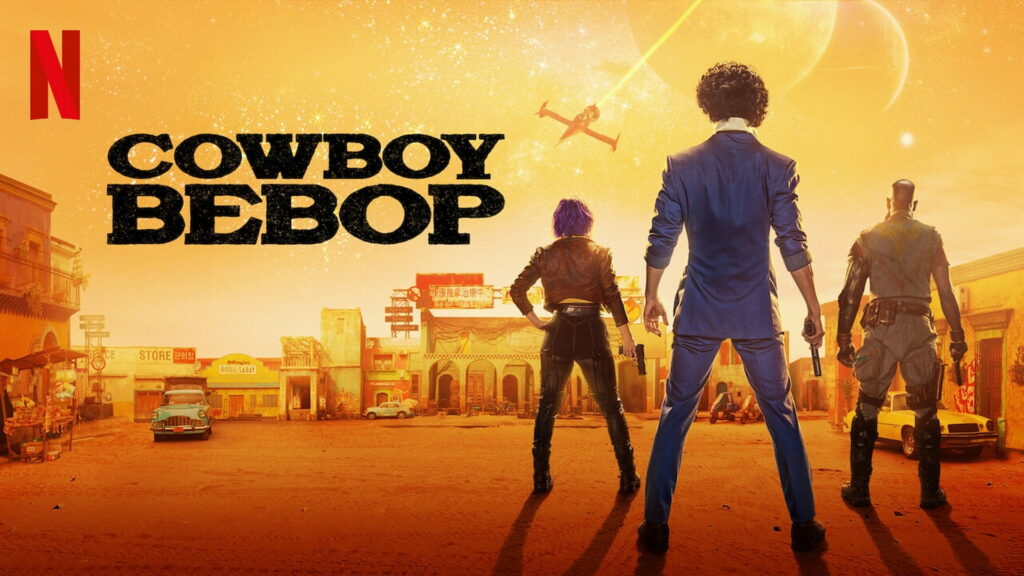 Netflix's Cowboy Bebop Cast in Futuristic Town - Neo-Noir Western Stylings Wallpaper