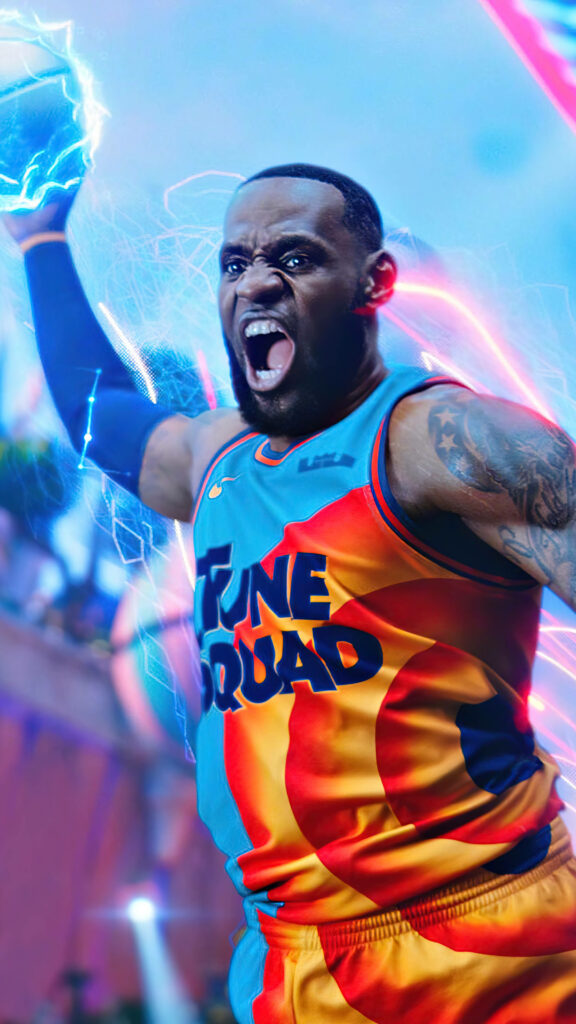 Galactic Dunk: Space Jam 2 Background Image Unleashed! Wallpaper