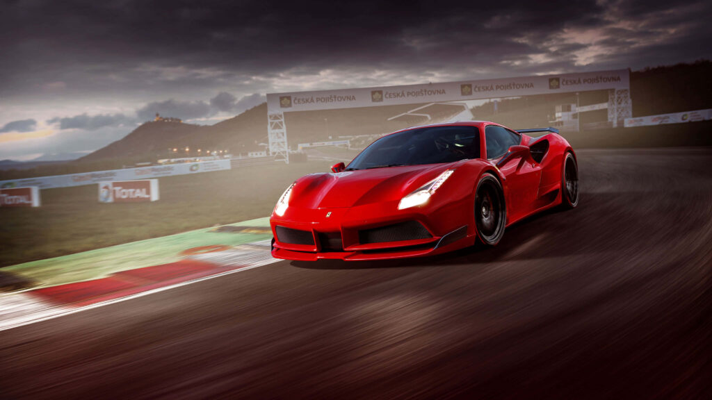 Feel the Thrill: Unleash Your Inner Speedster with this Exquisite 4K Ferrari! Wallpaper
