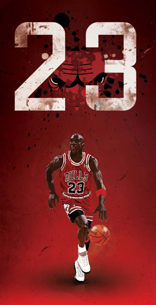 Michael Jordan iPhone Wallpaper: Elevate Your Device with this Legendary Basketball Player's Custom Background