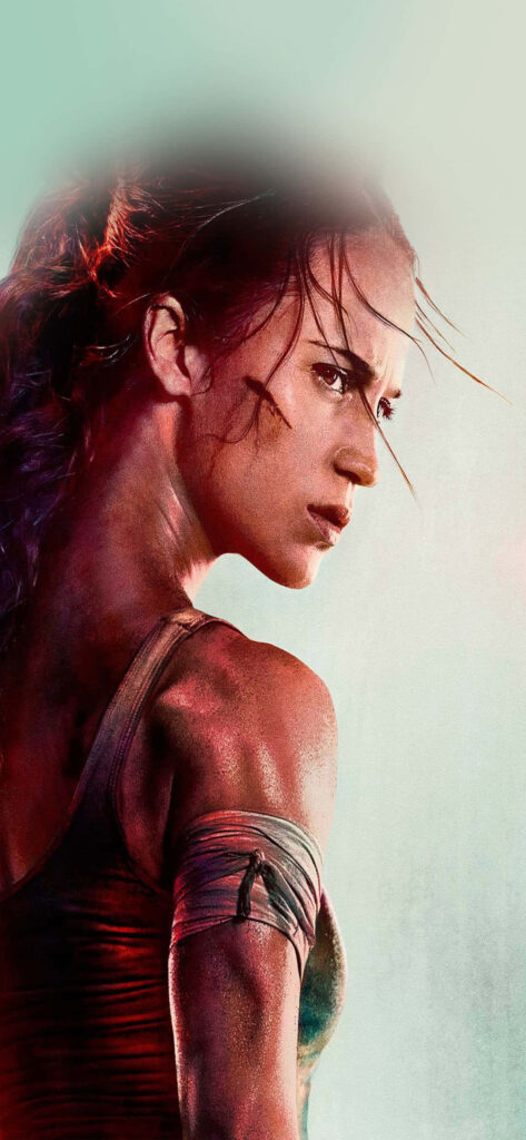 Rise of the Tomb Raider Wallpaper: Close-Up of Determined Lara Croft - Action Adventure Game Background Pic