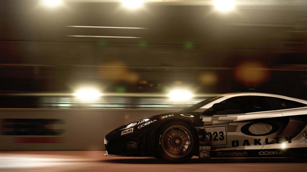 Grid Autosport: Speeding Oakley Racing Car Number 323 Wallpaper