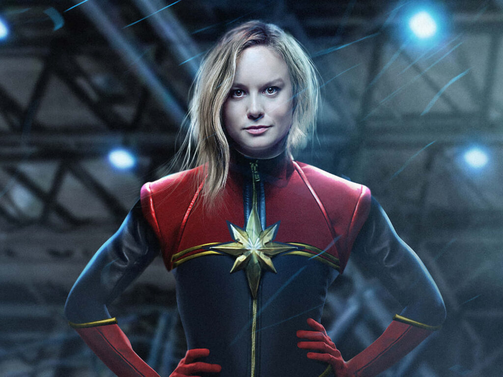 Captain Marvel: Immerse Yourself in a 3D Adventure Wallpaper