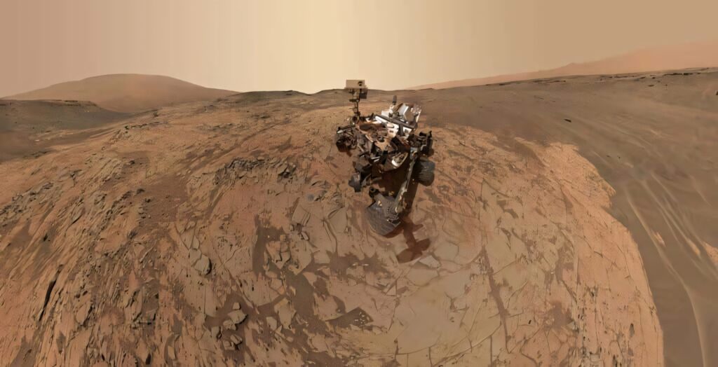 Stunning Mars Rover Wallpaper: Rugged Terrain & Desolate Beauty