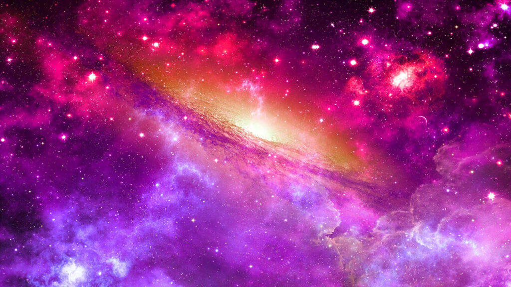 Starry Night Delight: 4K Universe in Color Wallpaper
