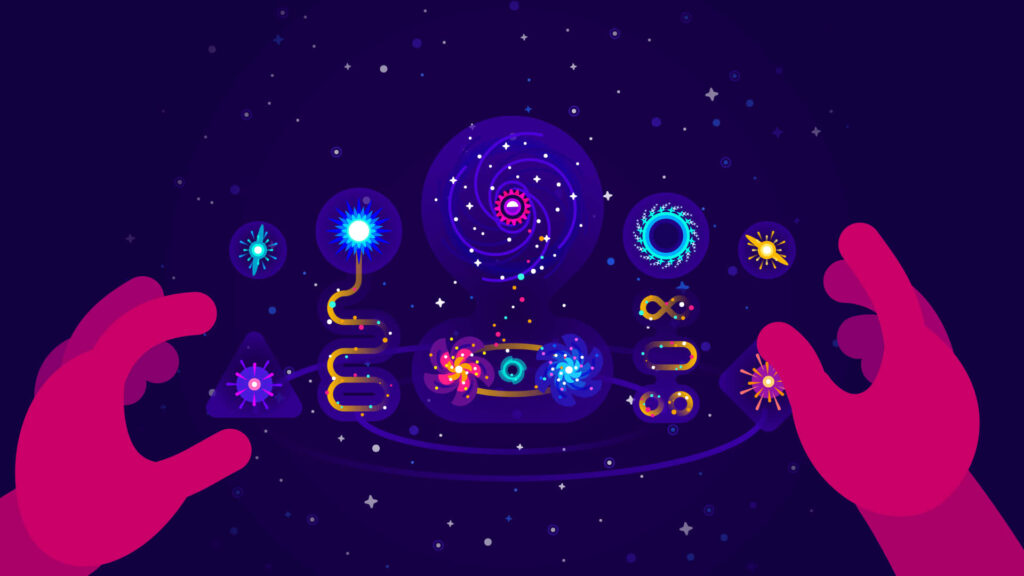 Galactic Wonders: Kurzgesagt's Animated Wallpaper Brings a Cosmic Odyssey to Your Screen