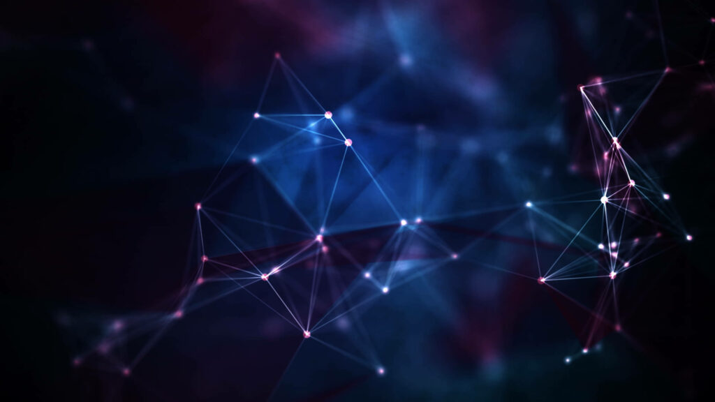 Abstract Cyber Connections in Rainmeter: Enter the Futuristic Sci-fi Realm Wallpaper