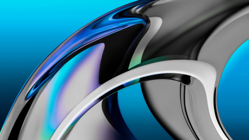 Abstract Glass Reflection in Mac OS Big Sur: A Stunning HD Wallpaper for Apple MacBook Enthusiasts