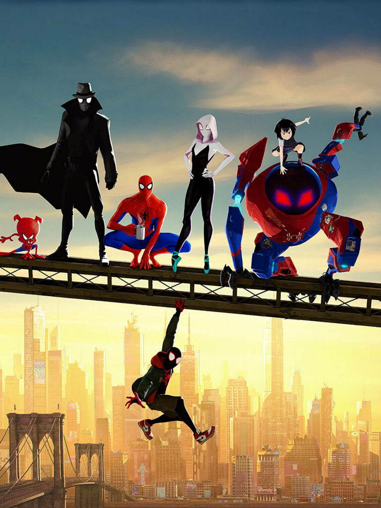 Exploring the Marvelous Multiverse: Miles Morales Embraces the Web of Possibilities Wallpaper