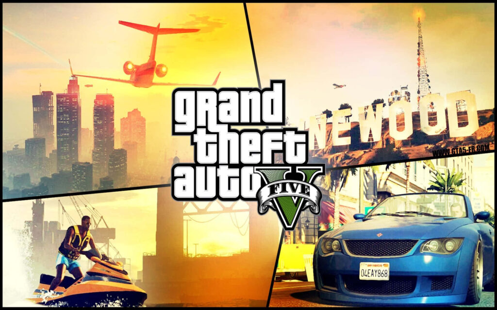 World of Grand Theft Auto 5: A Captivating Action-Adventure Video Game! Wallpaper