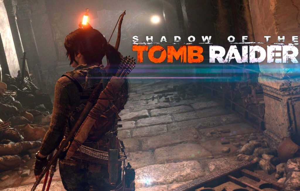 Undying Legacy: Lara Croft Embraces her Archaeological Destiny in a Perilous Tomb Wallpaper