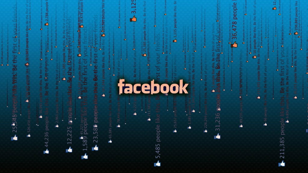 Techno-Facebookscape: Discover the Digital Age with this HD Wallpaper Background