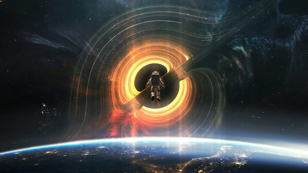 Lost in the Abyss: An Otherwordly Encounter with a Singularity Wallpaper