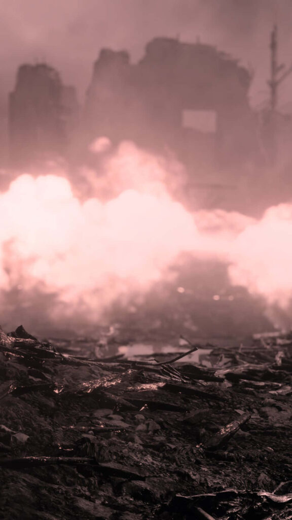Explosive Battlefield: Captivating Background for Android Gamers Wallpaper