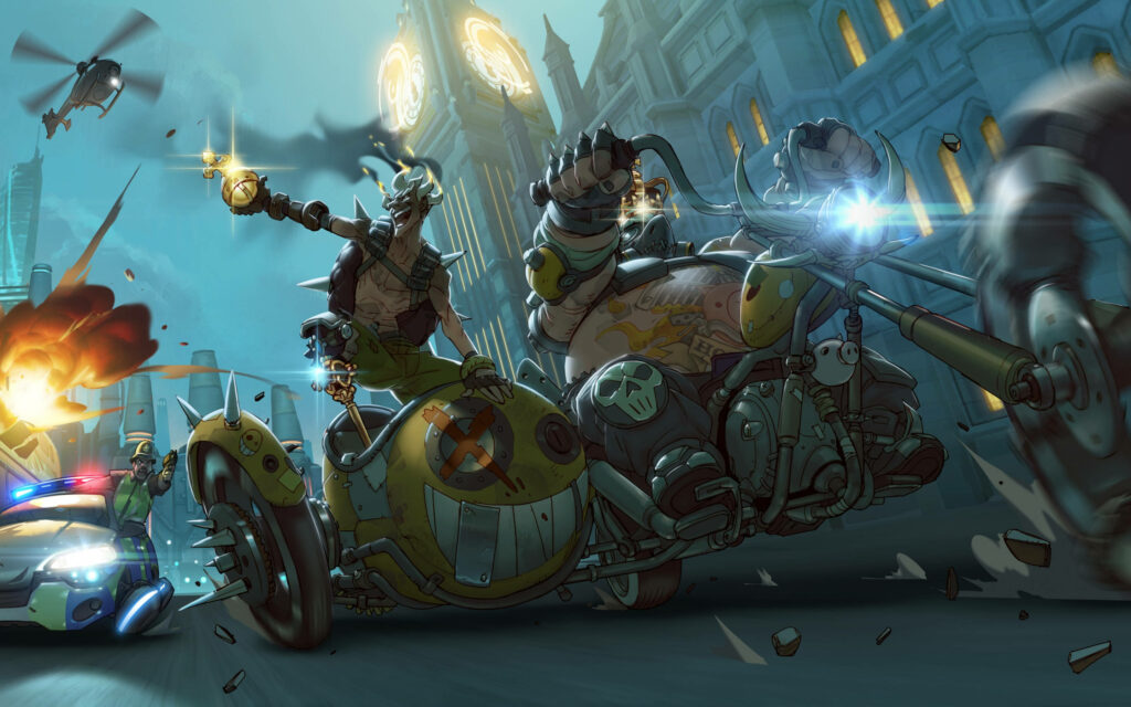 Overwatch's Explosive Duo Takes Over the Outback in 'Takin' a Wild Ride' Wallpaper
