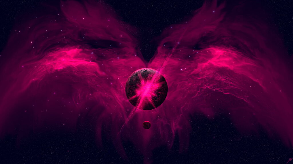 Explosive Masterpiece: A Spectacular Digital Artwork by a Remarkable Artist Wallpaper