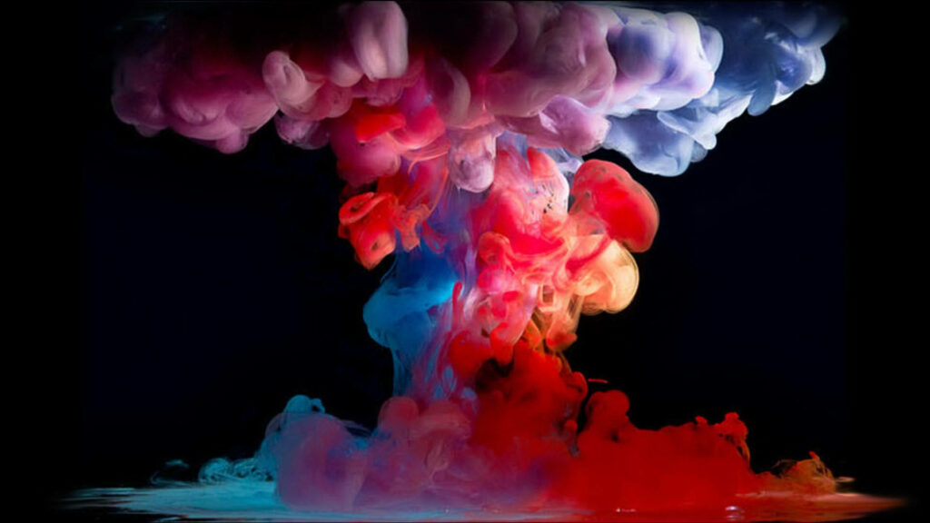 Vibrant Burst: A High-Definition Smoke Explosion Wallpaper