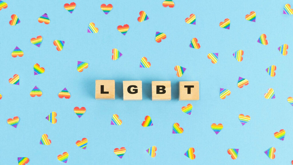 Colorful Pride: Celebrating Diversity with a Heartfelt LGBT Message Wallpaper