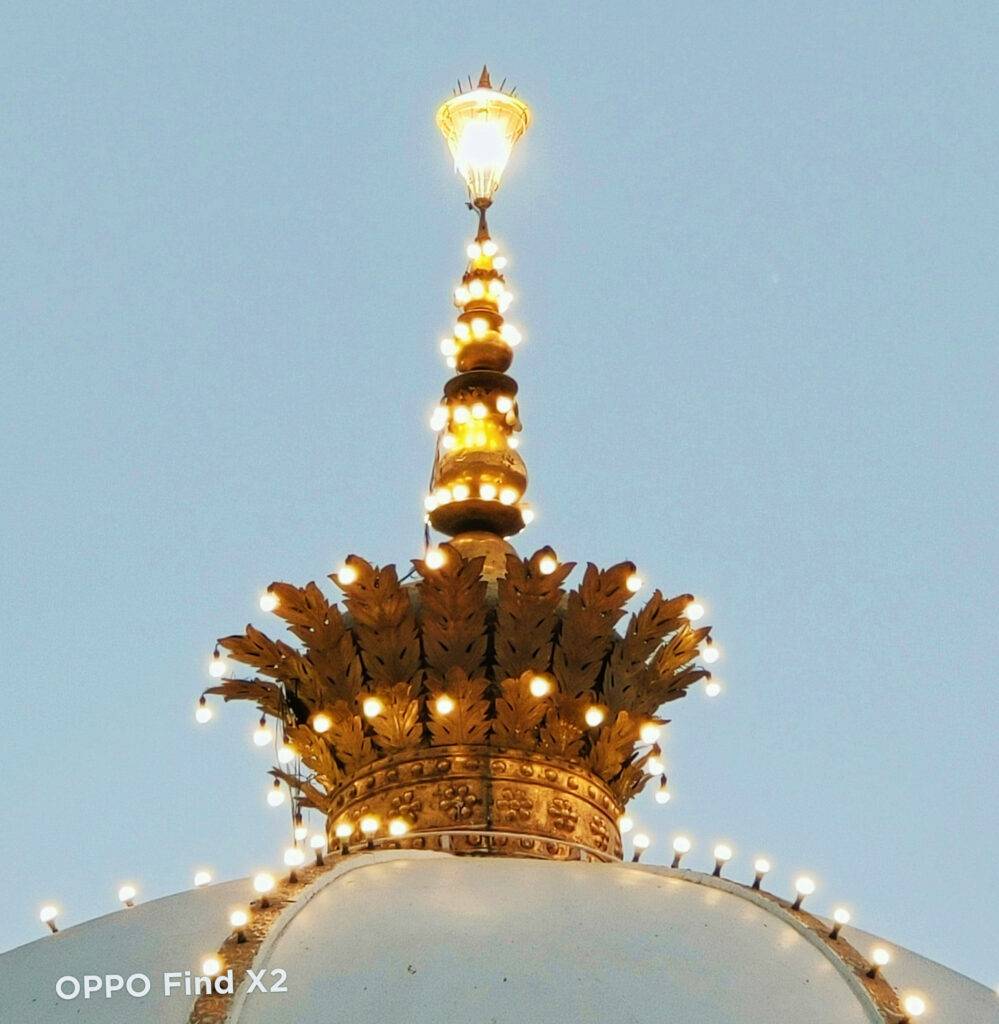 Stunning Ajmer Sharif Dome Night View - Wallpaper Background
