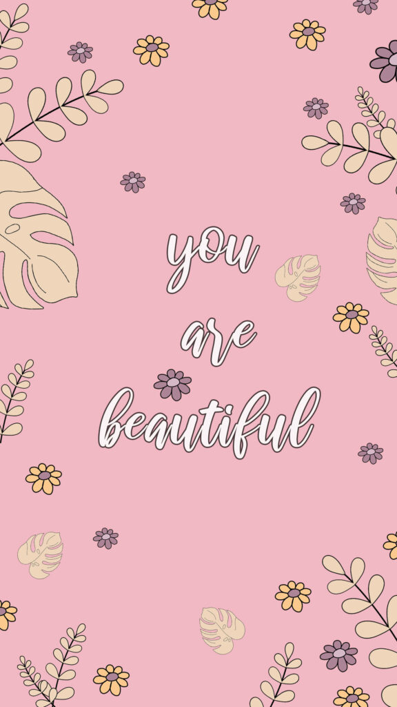 Pretty in Pink: A Delicate Floral Masterpiece Celebrating Inner Beauty Wallpaper