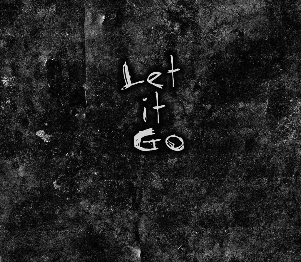 Embracing Liberation: The Noir Textured Let Go Wallpaper