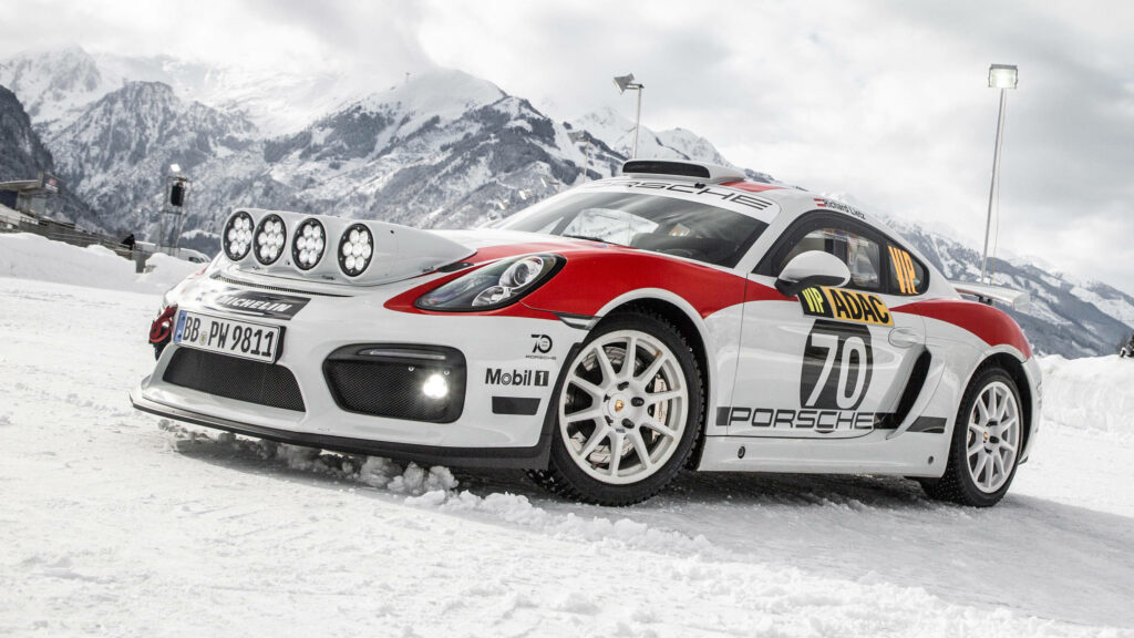 Admire the Jaw-Dropping Porsche 718 Cayman Customization in 'Dirt Rally' - A Captivating Shot Wallpaper