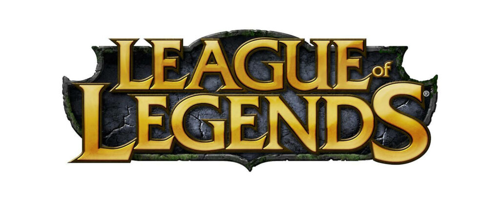 Elegant Golden League of Legends Emblem on iPhone - White Background Showcase Wallpaper