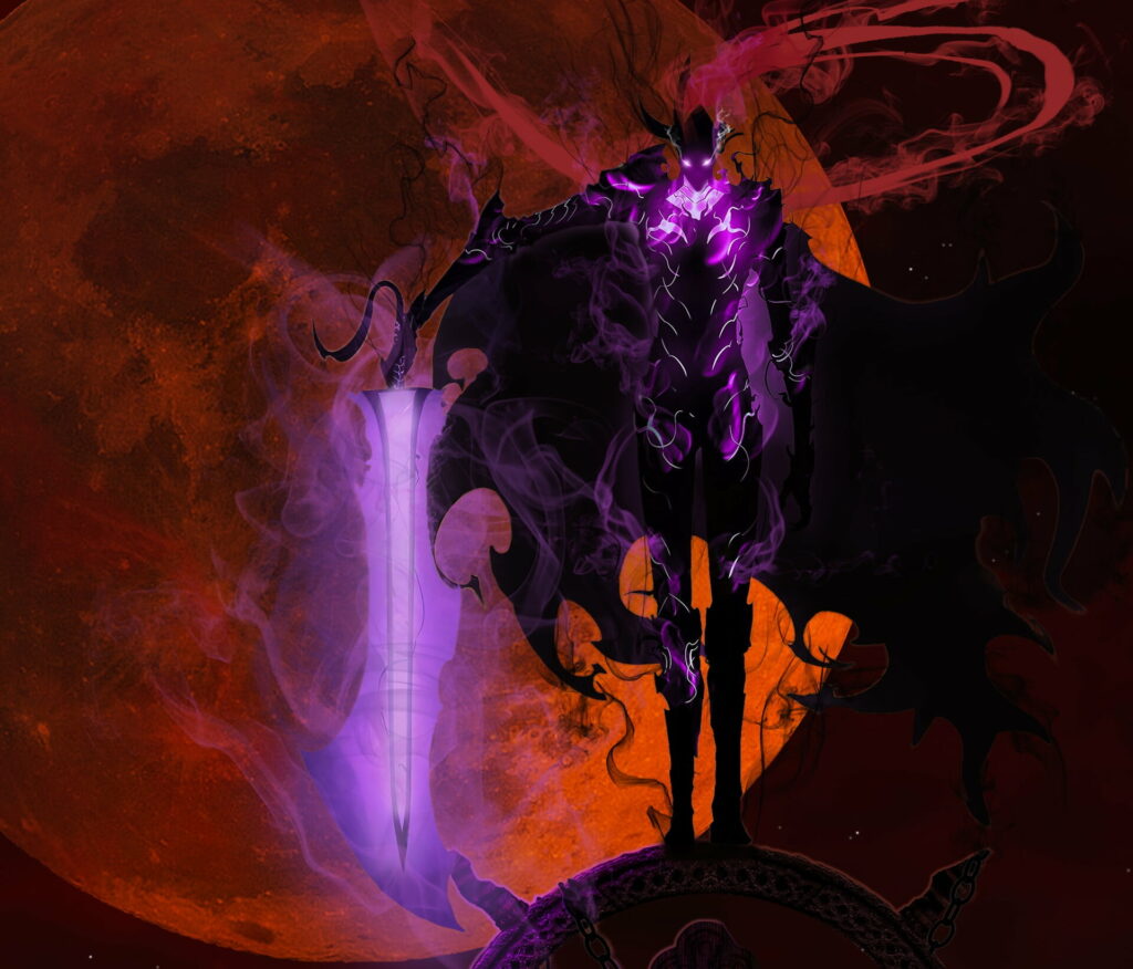 The Mighty Igris Emerges: Captivating Anime Solo Leveling Wallpaper in Stunning HD