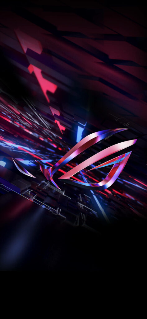 Enigmatic Owl's Gaze: Captivating Asus Rog Phone Background Displaying Striking Red 3D Art Wallpaper