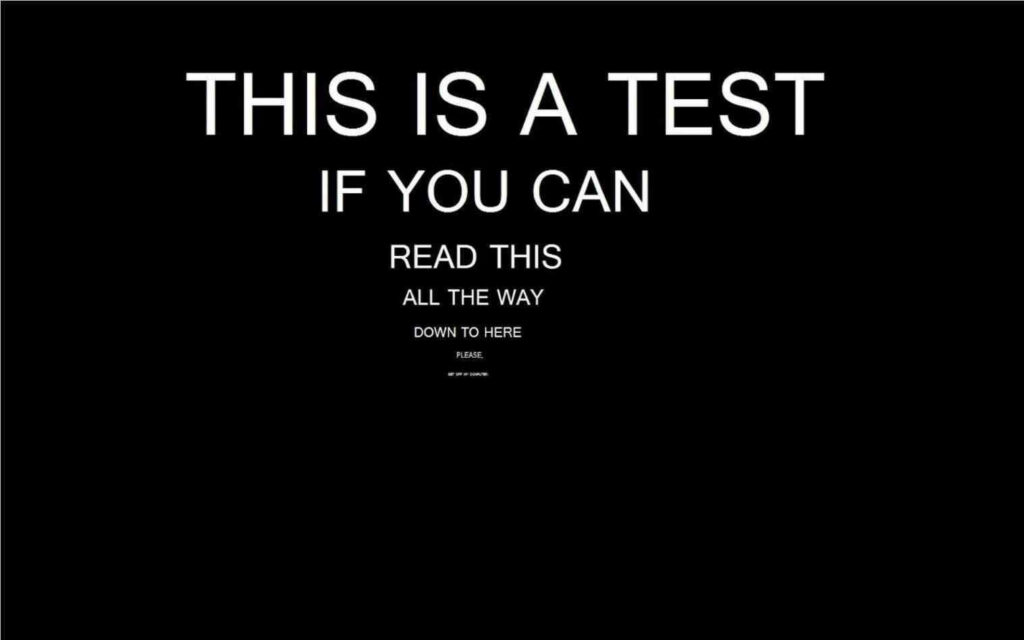 Minimalist Black and White Eye Exam Chart Wallpaper - Vision Challenge