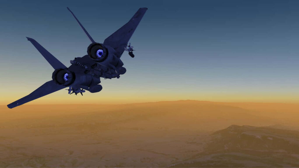 Dynamic F-35B Lightning II Takes Flight in Vibrant Field Surroundings Wallpaper