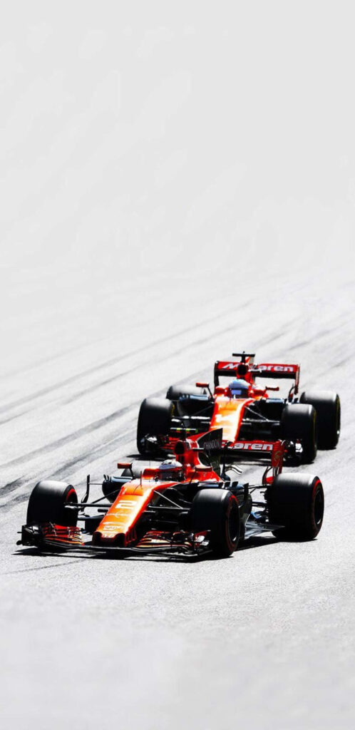 F1 2018 cars racing side by side on track high speed motorsport excitement wallpaper background