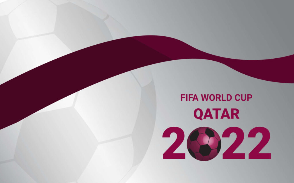 FIFA World Cup Qatar 2022 Wallpaper: Stylish Football Graphic