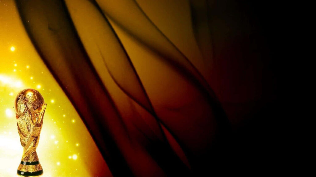 FIFA World Cup Trophy: Golden Waves & Sunshine Wallpaper