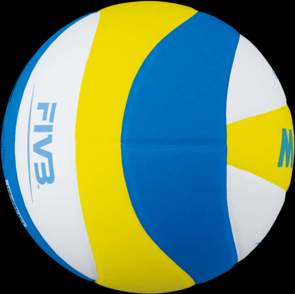 Official Mikasa Volleyball Wallpaper: FIVB Logo, Blue & Yellow Design
