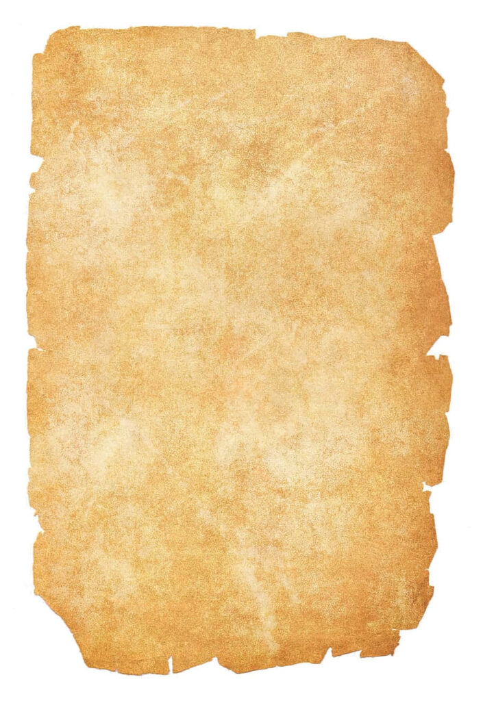Worn Elegance: The Antique Beauty of a Tattered Parchment on a Clean Canvas Wallpaper