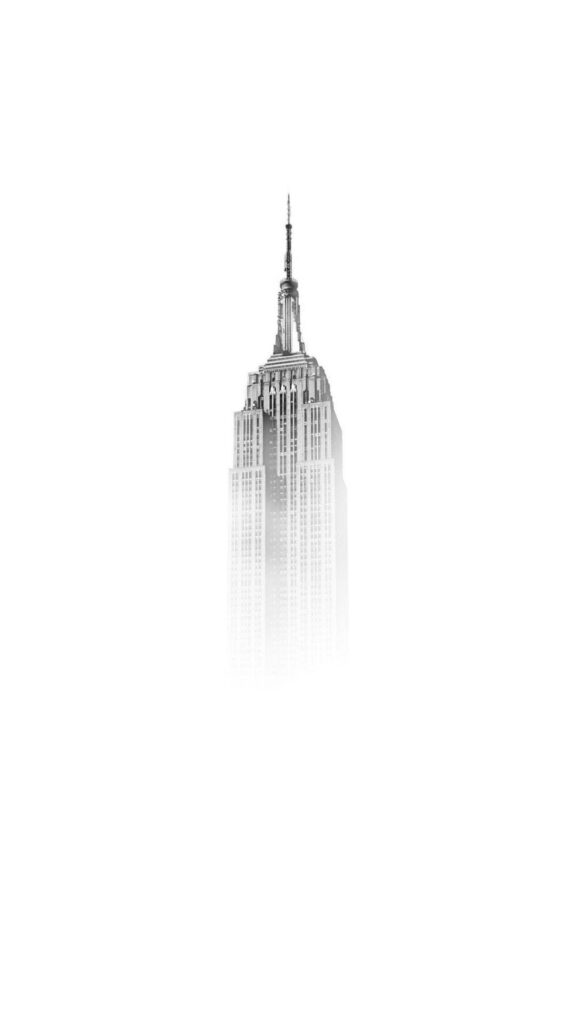 A Captivating Vision: The Tower of Elegance Emerges from a Blank Canvas Wallpaper