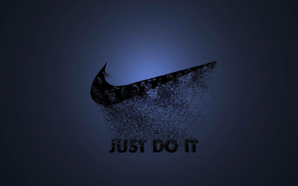 Evolution of Nike: Embracing Change with 'Just Do It' Motto in a Futuristic Background Wallpaper