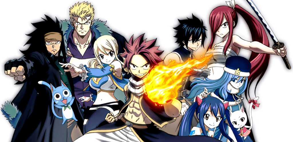 Fairy Tail Character Wallpaper: Teamwork & Camaraderie Background