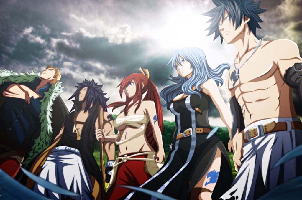 Dramatic Fairy Tail Wallpaper: Strong Characters & Teamwork