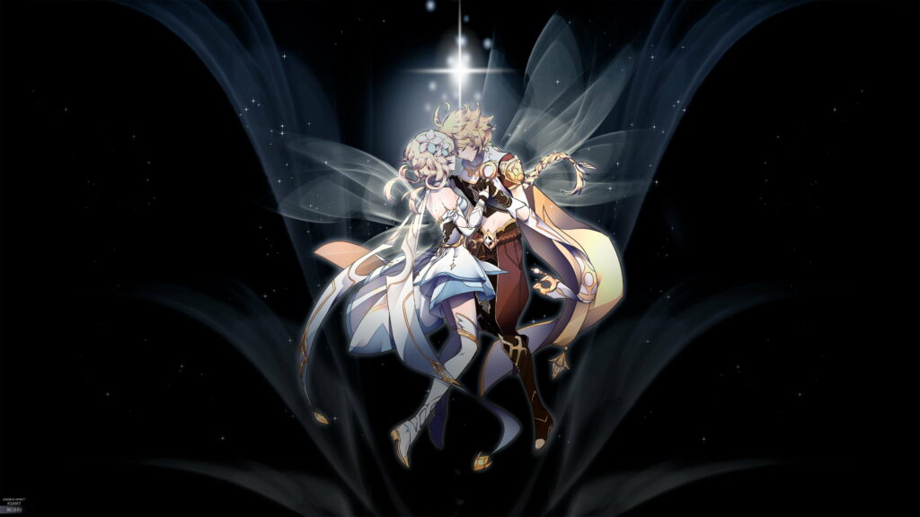 Fairy Twins: Ventures in the Ethereal Realm of Genshin Impact - Captivating 4K Wallpaper!
