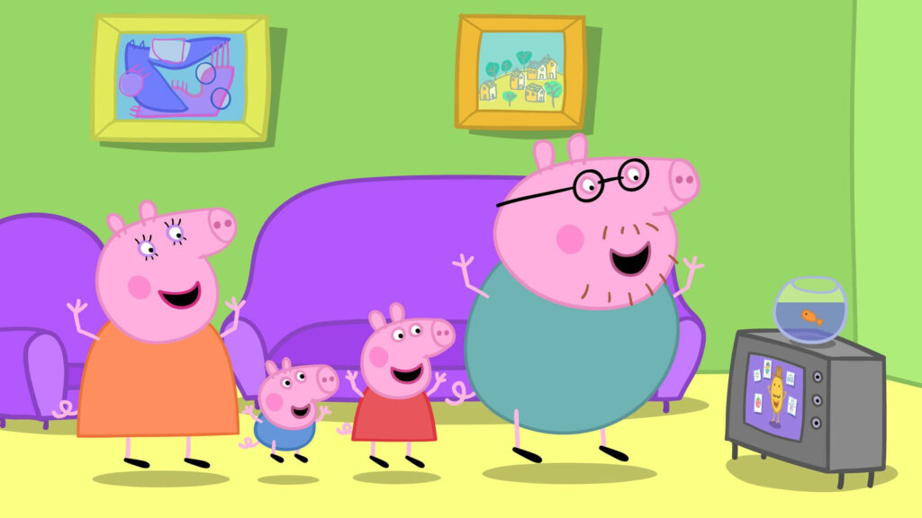 Family Fun in Peppa Pig's Cozy Home: Create Your Own Adventure Wallpaper