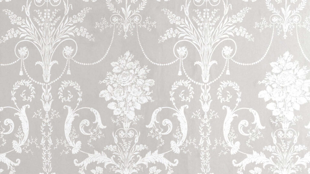 Patterned Elegance: A Stunning Desktop Wallpaper with White Intricate Design
