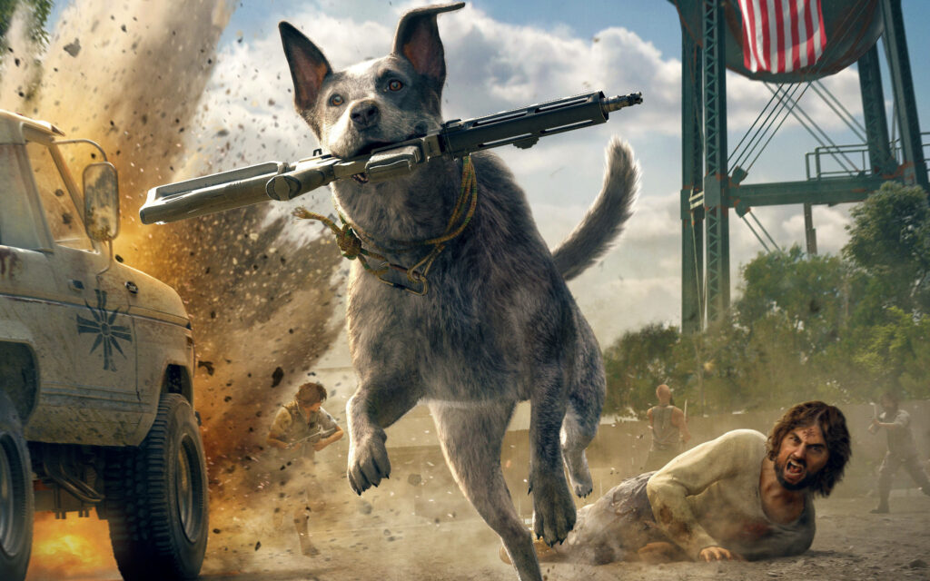 Frightening Encounter: Intense Boomer Attack Amidst Chaos, Soldier Aghast! Wallpaper