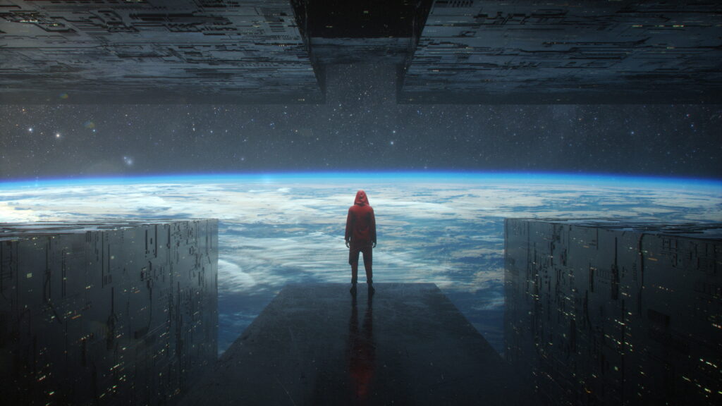 Digital Dreamscape: A Fantastical Landscape on an Alien Planet - 4K Wallpaper Background Photo