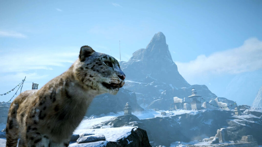 Into the Wild: Majestic Felidae Amidst Snow-Cloaked Peaks and Endless Skies in Far Cry 4 Wallpaper