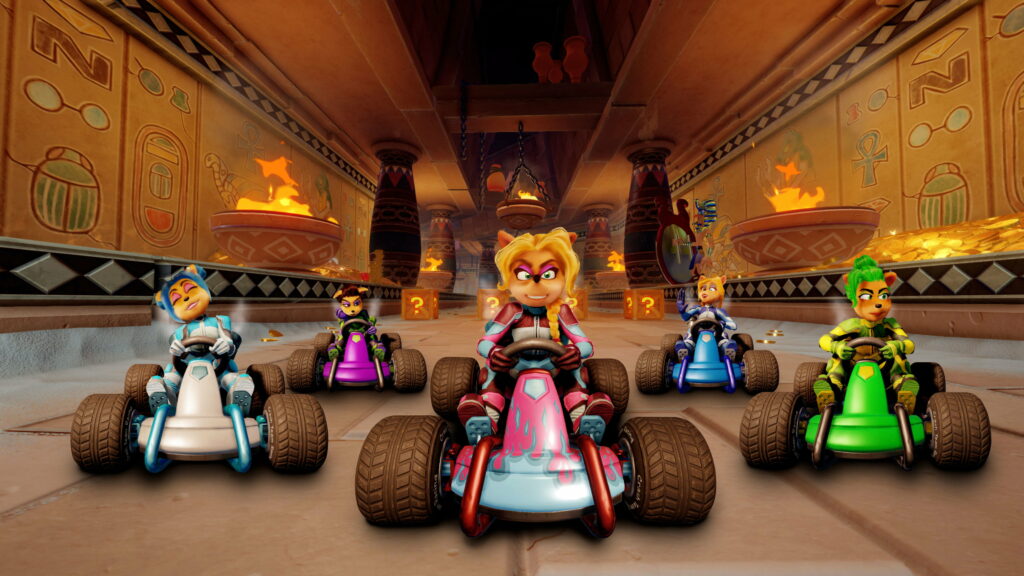High-Speed Adventure: Mesmerizing 4K Crash Team Racing Wallpaper