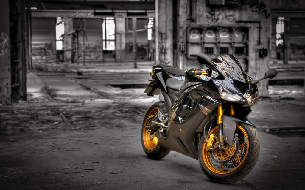 Ninja Domination: A High-Octane Kawasaki Zx6R Racing Masterpiece Wallpaper